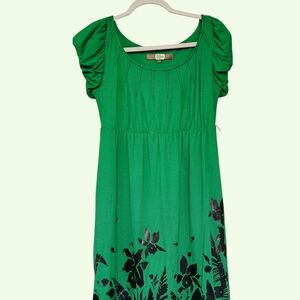 Eva Franco Green Floral Short Dress